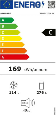 Chladnička s mrazákem 390 ℓ RB38C705CSR/EF Série R