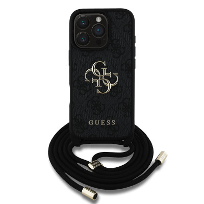 Guess PU 4G M. Logo Crossbody iPhone 16 Pro Max,Bl