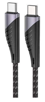 CUBE1 nylon datový kabel USB-C>USB-C, 65W, 1,2m