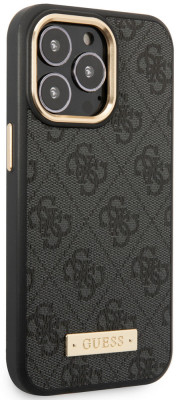 Guess PU 4G MagSafe Case iPhone 14 Pro, Black