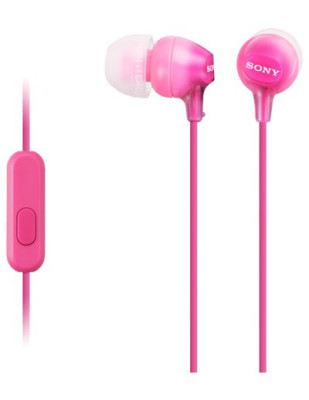 Sony MDR-EX15APPI sluchátka s mikrofonem, Pink