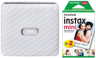 Fujifilm Instax Link WIDE A Ash White + 2x10 film