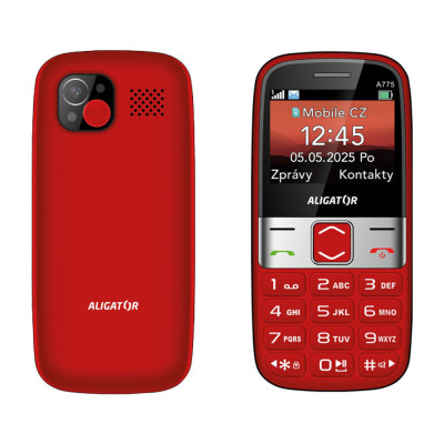 Aligator A775 Senior červený + stol.nab.