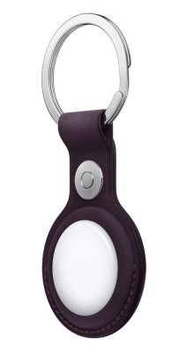 AirTag FineWoven Key Ring Blackberry