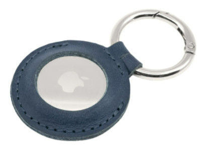 FIXED Case for AirTag z pravé hovězí kůže, Blue