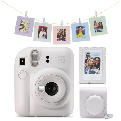 Fujifilm Instax Mini 12 Mega Pack Clay White+film