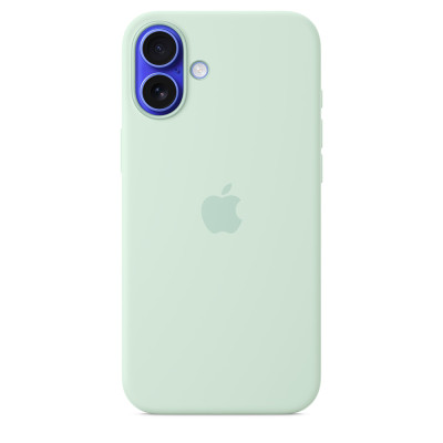 iPhone 16 Plus Silicone Case MagSafe Aquamarine