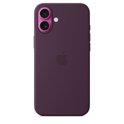 iPhone 16 Plus Silicone Case MagSafe Plum