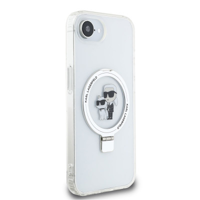 Karl Lagerfeld Ringstand MagSafe iPhone 16e, White