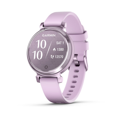 Garmin Lily 2, Metallic Lilac/Lilac Silicone Band