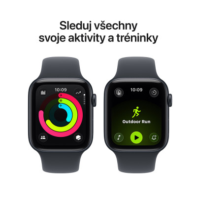 Apple Watch SE 3 GPS 40mm Midnight Aluminium Case with Midnight Sport Band - M/L