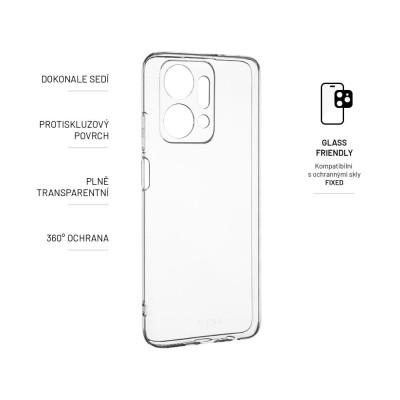 FIXED TPU gelové pouzdro Honor X7a, Clear