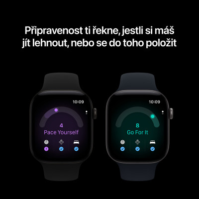 Apple Watch Series 12 Cellular 46mm, nočně modrá keramika s námořnicky modrým sportovním řemínkem, M/L