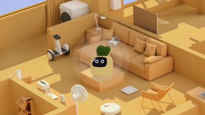 Inteligentní květináč PLANTSIO IVY žlutý