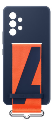 Samsung Silicone Cover with Strap A53 5G, Navy