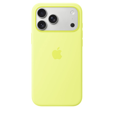 iPhone 17 Pro Max Silicone Case MagSafe NeonYellow