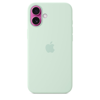 iPhone 16 Plus Silicone Case MagSafe Aquamarine