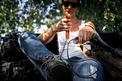 Tactical Recce 3:20 kabel Apple Watch Black/Red