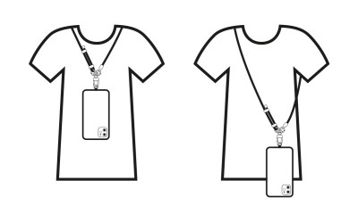 UNI Aligator Echt Machršňůra pro mobil, Pink