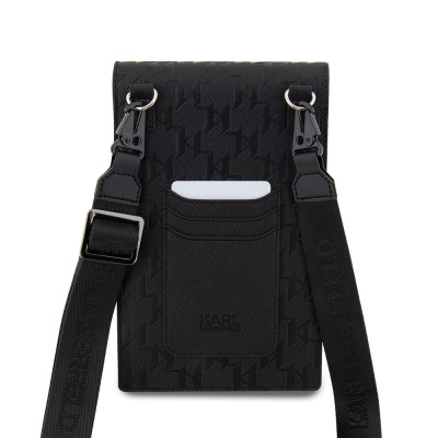 Karl Lagerfeld Saffiano Monogram Wallet Bag Ikonik