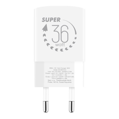 OBAL:ME GaN cestovní nabíječka USB-A + USB-C 36W