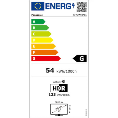Panasonic TV-43W93AE6 TV multimédia