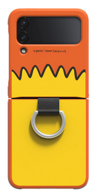 Samsung Silicone Cover Ring Z Flip4, Bart Simpson