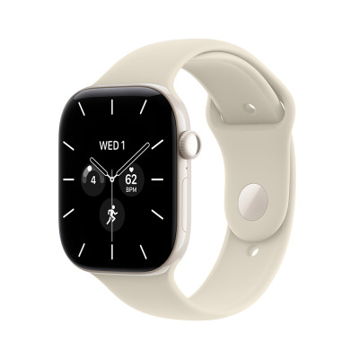 Apple Watch S12 Cell 46mm P. White Cer,Sand SB,M/L