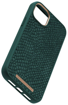 Njord Salmon Leather Case iPhone 14 Plus, Green