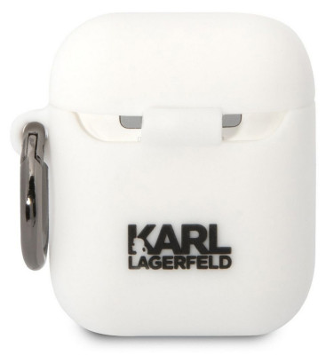 Karl Lagerfeld 3D Logo NFT Karl Airpods 1/2, White