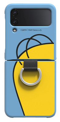 Samsung Silicone Cover Ring Z Flip4, Homer Simpson