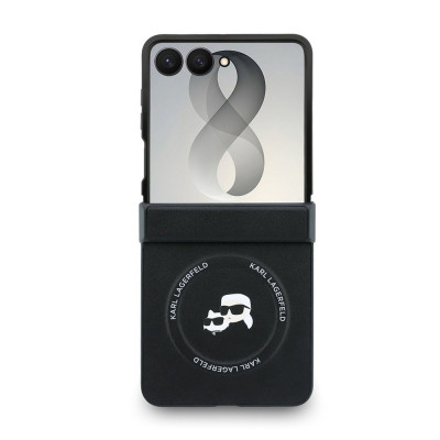 Karl Lagerfeld Heads Magsafe Galaxy Z Flip 8 Black
