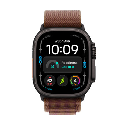Apple Watch Ultra 4 Black Titanium, Burgundy Alpine, L