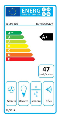Vestavná digestoř Samsung NK24N9804VB/UR