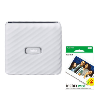 Fujifilm Instax Link WIDE A Ash White + 2x10 film