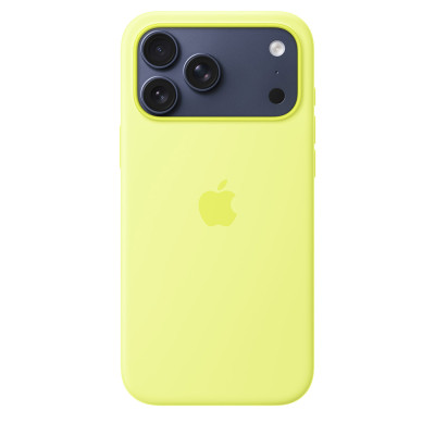 iPhone 17 Pro Max Silicone Case MagSafe NeonYellow