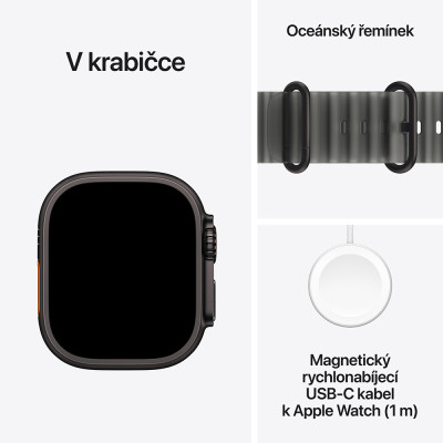 Apple Watch Ultra 4 Black Titanium, Black Ocean