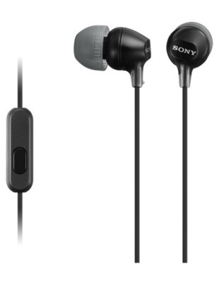 Sony MDR-EX15APB sluchátka s mikrofonem, Black