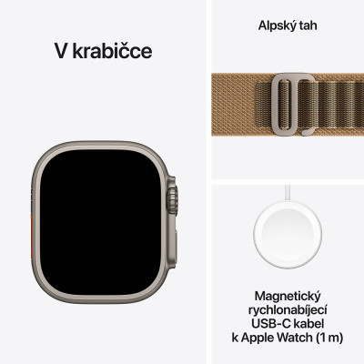 Apple Watch Ultra 4 Natural Titanium, Desert Alpine, M