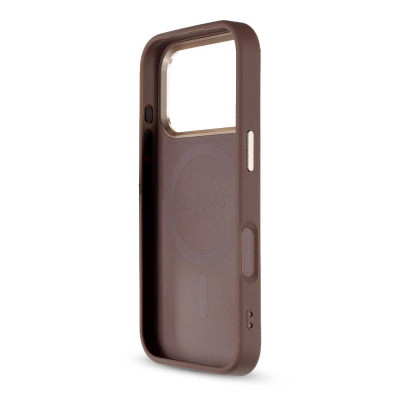 Guess PU 4G MagSafe LE Strap iPhone 17 Pro, Brown