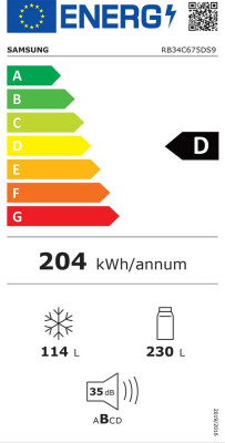 Chladnička s mrazákem 344 ℓ Série RB7300T s WIFI R