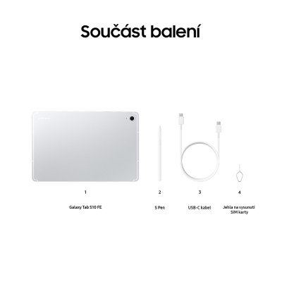 Samsung Galaxy Tab S10 FE 128GB Wifi, Silver