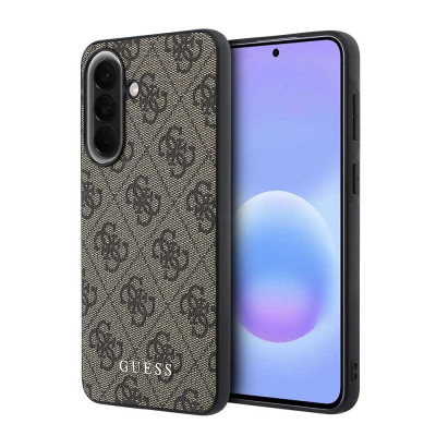 Guess PU 4G Metal Classic Logo Galaxy A57 Brown
