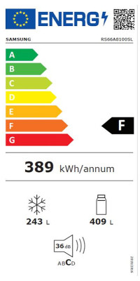 Americká chladnička Samsung RS66A8101S9/EF