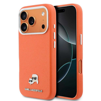 Karl Lagerfeld Heads Pins MagSafe iPhone 17 Pro Or