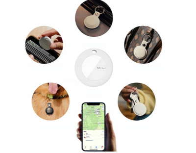 MiLi MiTag Apple bílá + bílý přívěšek 1 ks
