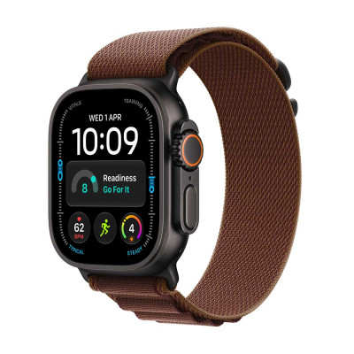 Apple Watch Ultra 4 Black Titanium, Burgundy Alpine, L