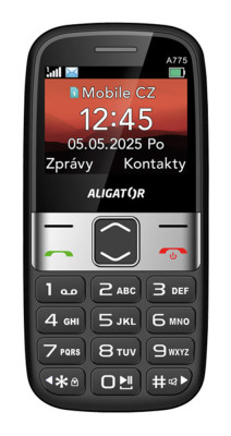 Aligator A775 Senior černý + stol.nab.