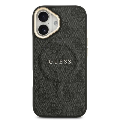 Guess 4G Gold Frame MagSafe iPhone 17 Black