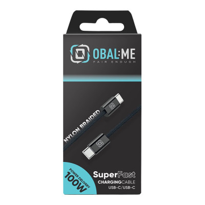 OBAL:ME Super Fast USB-C/USB-C kabel 100W 1m Black